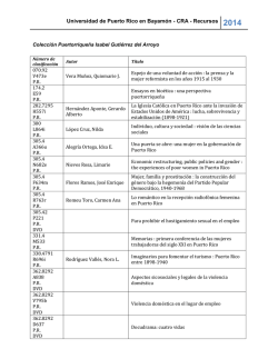 Lista de Nuevos Recursos - Universidad de Puerto Rico en Bayam&oacute;n