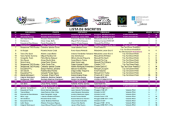 LISTA DE INSCRITOS