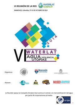 VI REUNI&Oacute;N DE LA RED - Universidad de Caldas