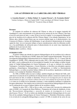 Los acu&iacute;feros de la cabecera del r&iacute;o V&iacute;boras. - Instituto Geol&oacute;gico y