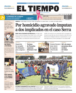 Por homicidio agravado imputan a dos implicados en el - El Tiempo