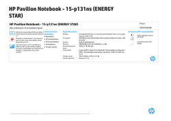 HP Tablet Fact Tag A4 - Hewlett Packard
