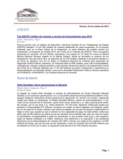 CONAVI Sector de Inter&eacute;s - CONOREVI