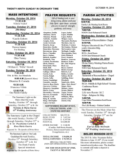 October 19, 2014 - Saint John Neumann Catholic Church