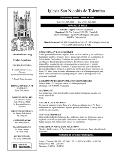 Iglesia San Nicolάs de Tolentino - E-churchbulletins.com
