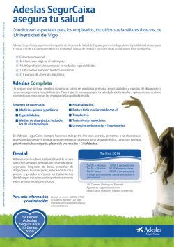 Adeslas SegurCaixa asegura tu salud