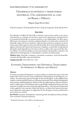 Desarrollo econ&oacute;mico y trayectorias hist&oacute;ricas. Una aproximaci&oacute;n al