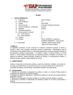 Facultad de Derecho y Ciencia Pol&iacute;tica - Universidad Alas Peruanas