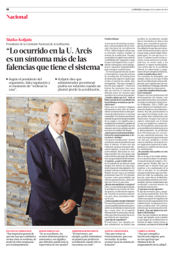 &ldquo;Lo ocurrido en la U. Arcis es un s&iacute;ntoma m&aacute;s de las - Papel Digital