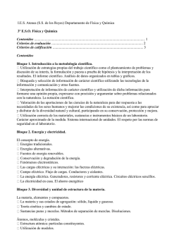 I.E.S. Atenea (S.S. de los Reyes) Departamento de F&iacute;sica y Qu&iacute;mica