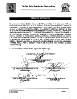 acuerdo acu-cecen/10/09/2014, de la comisi&oacute;n electoral, mediante