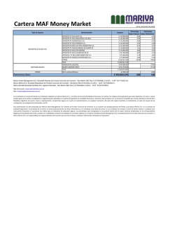 Cartera MAF Money Market - Fondos Comunes de Inversi&oacute;n