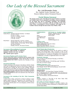 Our Lady of the Blessed Sacrament - Seek And Find