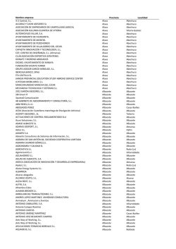 Empresas con convenio vigente - Universidad de Castilla-La Mancha