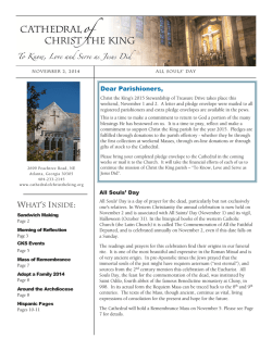 Bulletin - Cathedral of Christ the King