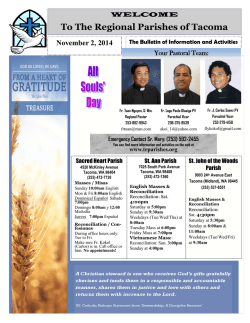 11-02-2014 - Tacoma Regional Parishes