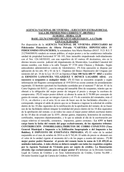 turqu&iacute;a 3738 apto. ss103 - Agencia Nacional de Vivienda