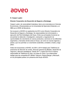 CV CASPAR ESPA&Ntilde;OL - Adveo
