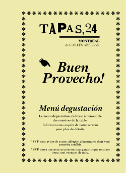 Buen Provecho! Salud! - Tapas 24