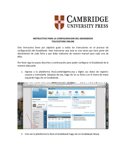 instructivo para la configuracion del gradebook touchstone online