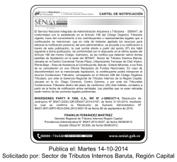 Inversiones Party R 7000, C.A - Seniat