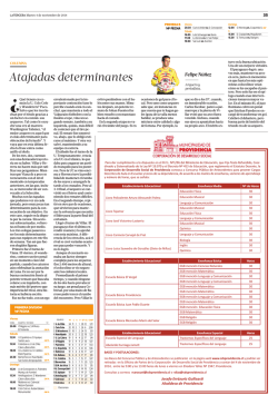 Atajadas determinantes