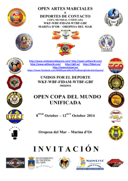 I N V I T A C I &Oacute; N - Global Boxing Federation