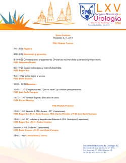 Percutanea Stone Institute - Sociedad Mexicana de Urolog&iacute;a AC