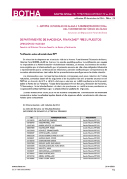 Notificaci&oacute;n actos administrativos IRPF - Diputaci&oacute;n Foral de &Aacute;lava