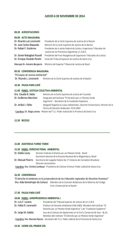 JUEVES 6 DE NOVIEMBRE DE 2014 - Poder Judicial de la