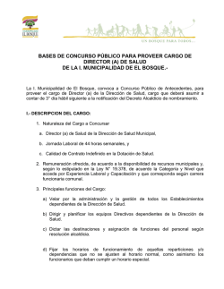 bases de concurso p&uacute;blico para proveer cargo de director - Ilustre