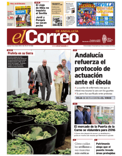 09-10-14 : Planillo 64 : 1 : Portada - El Correo de Andaluc&iacute;a