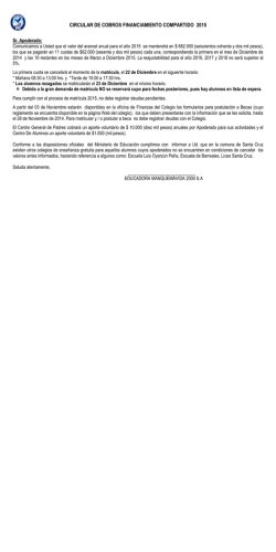 circular de cobros financiamiento compartido 2015 - Colegio