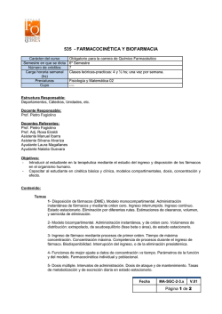 535 - FARMACOCIN&Eacute;TICA Y BIOFARMACIA