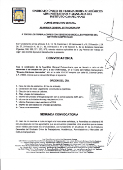 asamblea sutamic - Instituto Campechano
