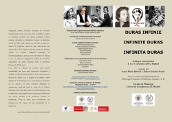 duras infinie infinite duras infinita duras - Soci&eacute;t&eacute; Internationale