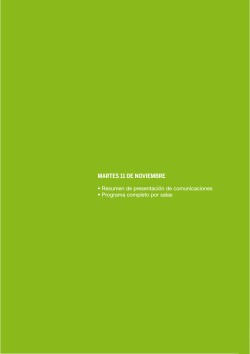 MARTES 11 DE NOVIEMBRE - CN CIRUGIA 2014