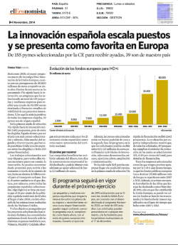 La innovaci6n espa ola escala puestos y se presenta como - INIA