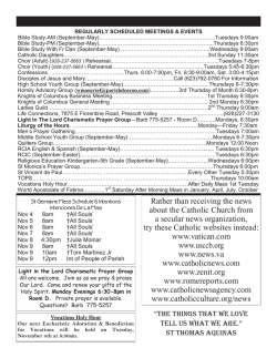 November 2, 2014 - St. Germaine Catholic Church