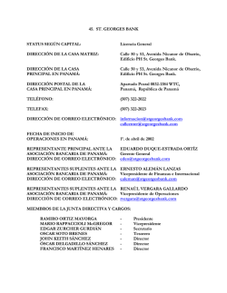 St. Georges Bank - Asociaci&oacute;n Bancaria de Panam&aacute;