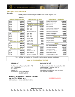 Abierto al p&uacute;blico: Lunes a viernes de 09:30 a 15:00 hrs. - Casa de