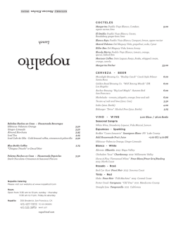 lunch (282 KB pdf) - Nopalito