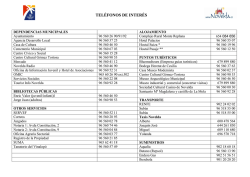 tel&eacute;fonos - Novelda