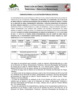 convocatoria a la licitaci&oacute;n p&uacute;blica estatal - secotab.gob.mx