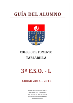 3&ordm; E.S.O. - L - Colegios