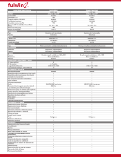 CARACTER&Iacute;STICAS T&Eacute;CNICAS Fulwin 2 GLX Fulwin 2 Sport GLX