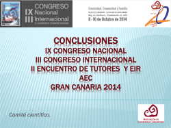 Conclusiones Congreso AEC 2014.pdf - Asociaci&oacute;n de Enfermer&iacute;a