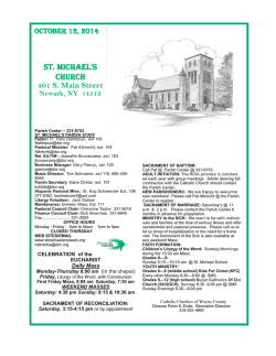 ST. MICHAELS CHURCH 401 S. Main Street - Seek And Find