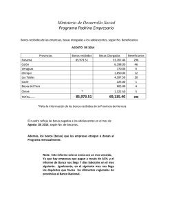 Ministerio de Desarrollo Social Programa Padrino Empresario