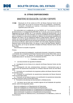 Disposici&oacute;n 11199 del BOE n&uacute;m. 264 de 2014 - BOE.es